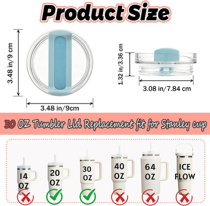 40 oz Tumbler Lid Replacement Compatible with Stanley Cup