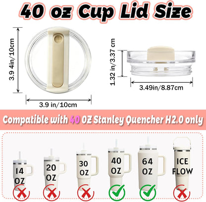 40 oz Tumbler Lid Replacement Compatible with Stanley Cup