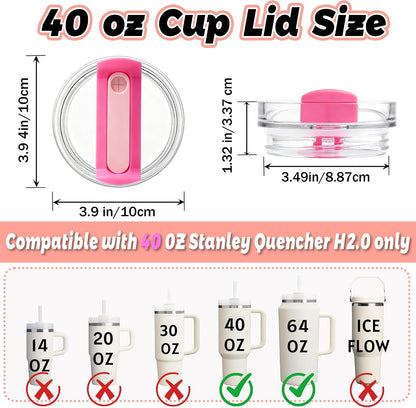 40 oz Tumbler Lid Replacement Compatible with Stanley Cup