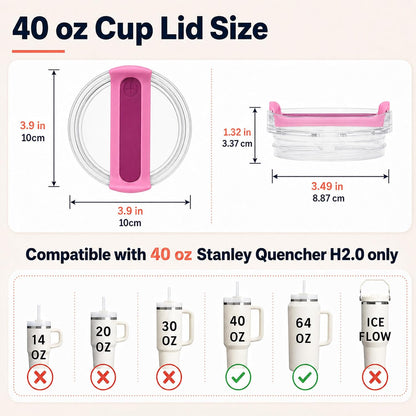 40 oz Tumbler Lid Replacement Compatible with Stanley Cup