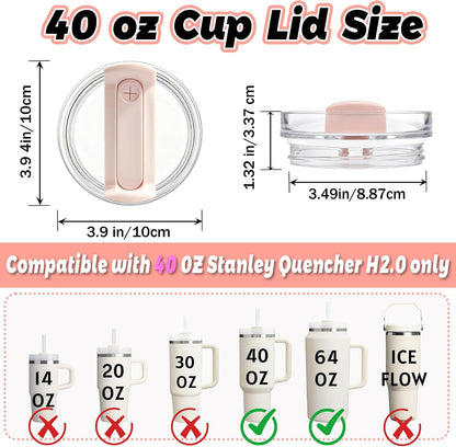 40 oz Tumbler Lid Replacement Compatible with Stanley Cup