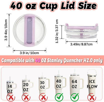 40 oz Tumbler Lid Replacement Compatible with Stanley Cup