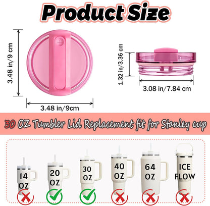 40 oz Tumbler Lid Replacement Compatible with Stanley Cup