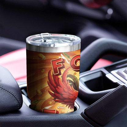 F-Caw-F Sarcastic Adult Humor Tumbler - 30oz Double Wall Vacuum Insulated Stainless Steel Coffee Travel Mug with Splash-Proof Lid - Badass 3D Printed Raven Design, Funny Office Workplace Gag Gift