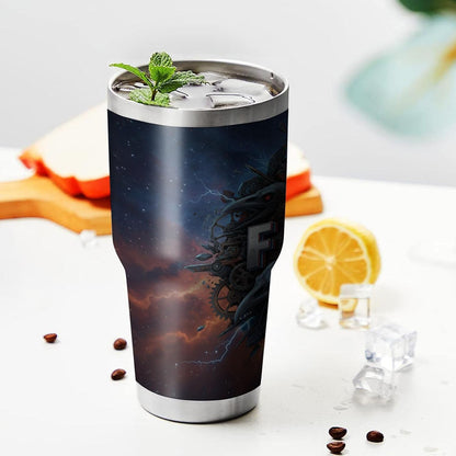 F-Caw-F Sarcastic Adult Humor Tumbler - 30oz Double Wall Vacuum Insulated Stainless Steel Coffee Travel Mug with Splash-Proof Lid - Badass 3D Printed Raven Design, Funny Office Workplace Gag Gift