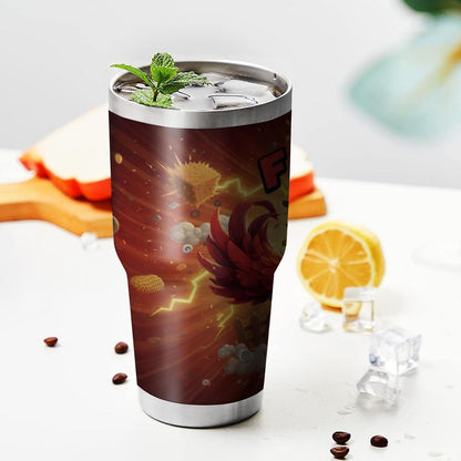 F-Caw-F Sarcastic Adult Humor Tumbler - 30oz Double Wall Vacuum Insulated Stainless Steel Coffee Travel Mug with Splash-Proof Lid - Badass 3D Printed Raven Design, Funny Office Workplace Gag Gift