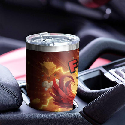 F-Caw-F Sarcastic Adult Humor Tumbler - 30oz Double Wall Vacuum Insulated Stainless Steel Coffee Travel Mug with Splash-Proof Lid - Badass 3D Printed Raven Design, Funny Office Workplace Gag Gift