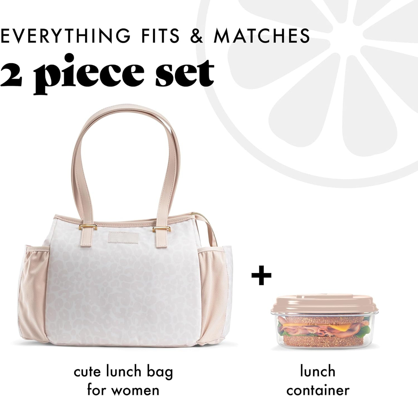 Copley Insulated Lunch Bag for Women w/Containers | Large Capacity Lunch Box for Women with Bottle Pockets, Meal Prep Lunch Tote For Nurses, Work Lunch Tote for Teachers