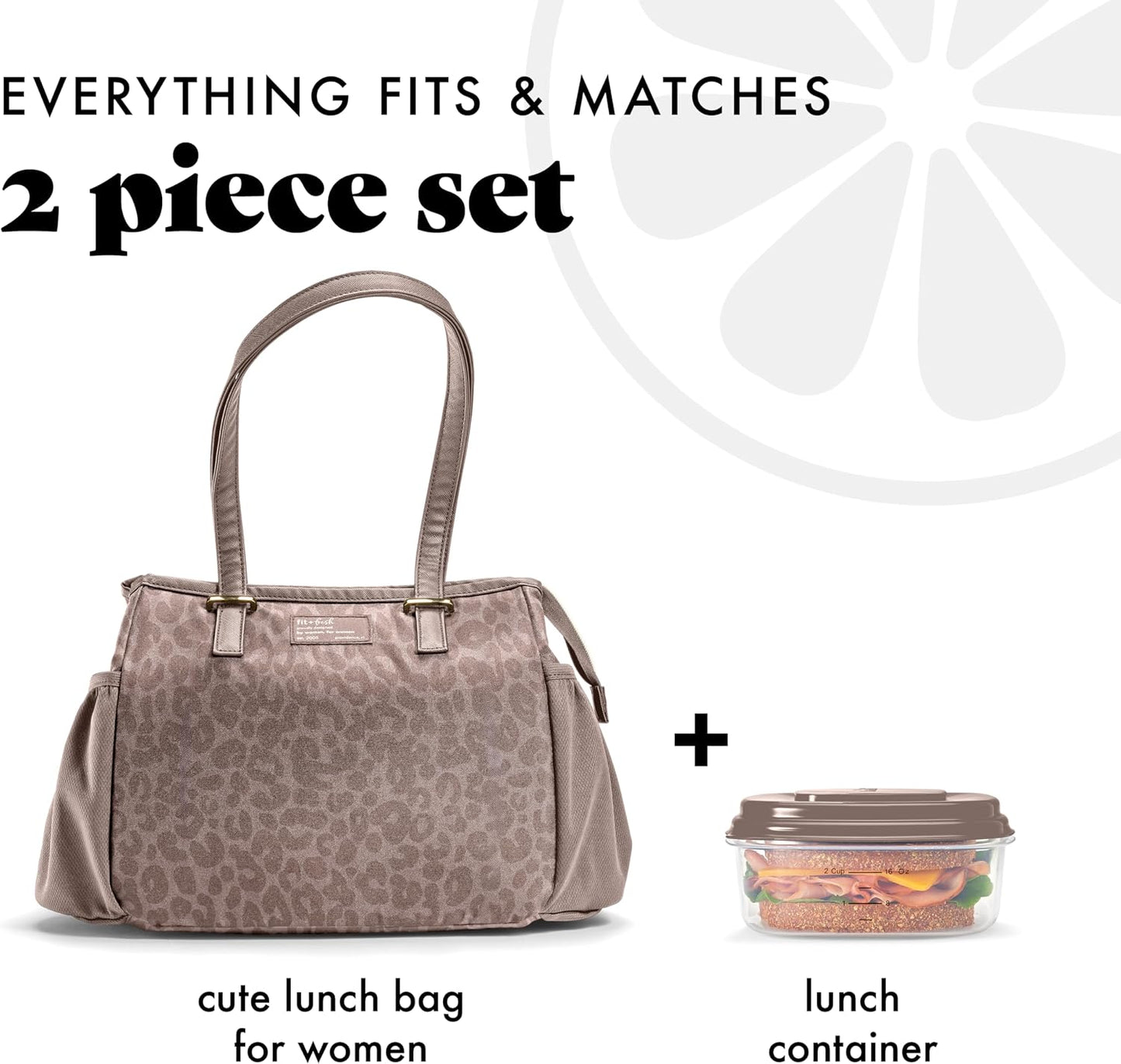 Copley Insulated Lunch Bag for Women w/Containers | Large Capacity Lunch Box for Women with Bottle Pockets, Meal Prep Lunch Tote For Nurses, Work Lunch Tote for Teachers
