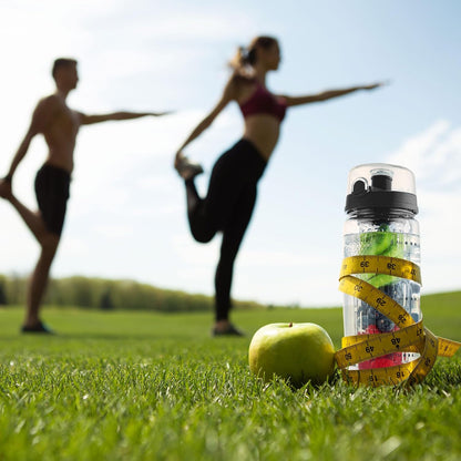 Zulay Fruit Infuser Water Bottle - 34oz - Leakproof With Full-Length Infusion Rod - Men Women's Ideal Fitness Gift Or For Gym, Camping