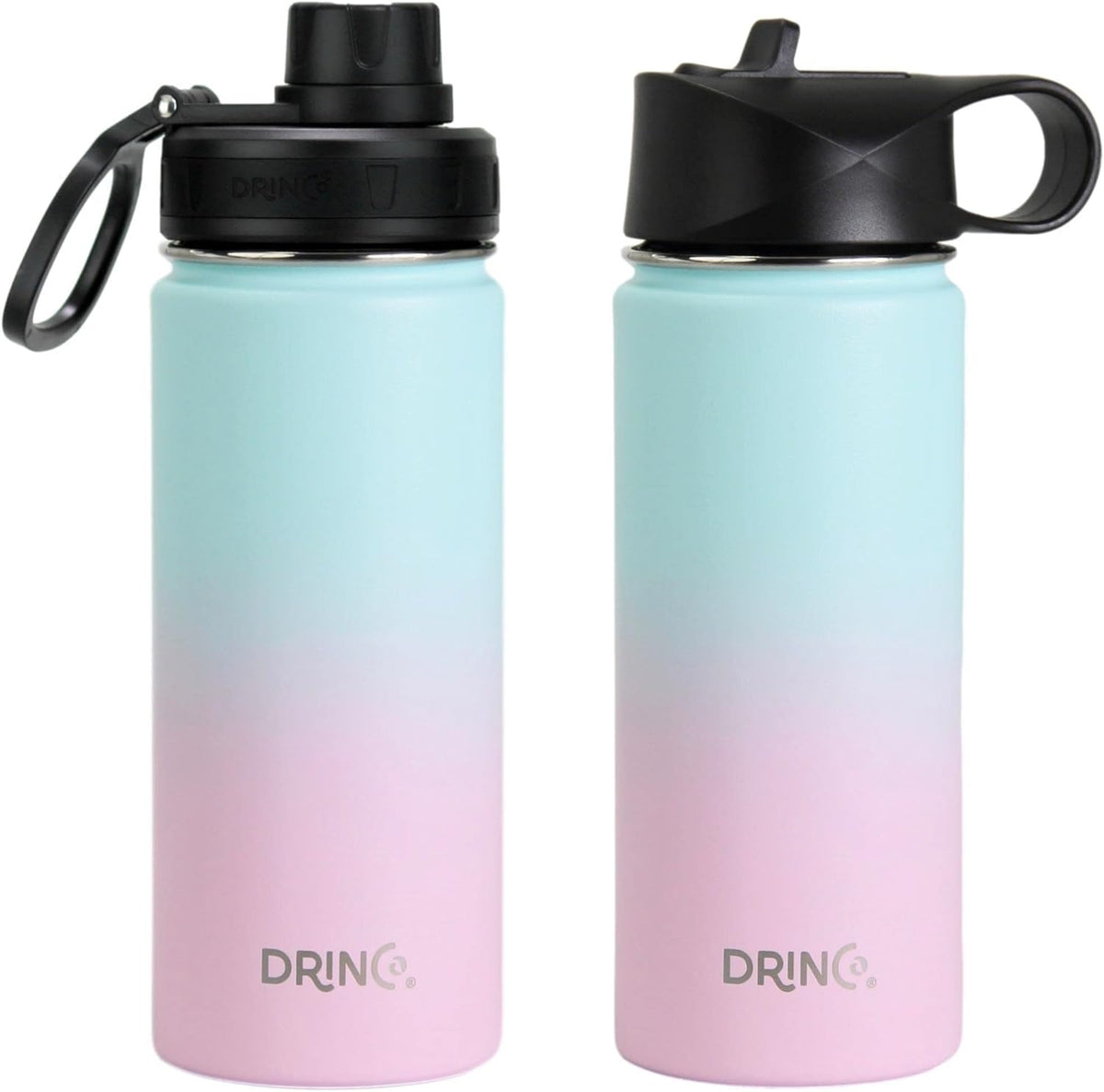 Stainless Steel Water Bottle Spout Lid Vacuum Insulated Double Wall Water Bottle Wide Mouth Leak Proof Keep Cold Sport Camping Hiking - Colors B