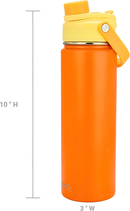 Stainless Steel Water Bottle Spout Lid Vacuum Insulated Double Wall Water Bottle Wide Mouth Leak Proof Keep Cold Sport Camping Hiking - Colors B