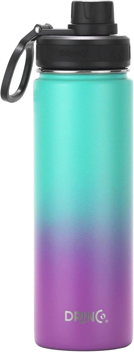 Stainless Steel Water Bottle Spout Lid Vacuum Insulated Double Wall Water Bottle Wide Mouth Leak Proof Keep Cold Sport Camping Hiking - Colors B