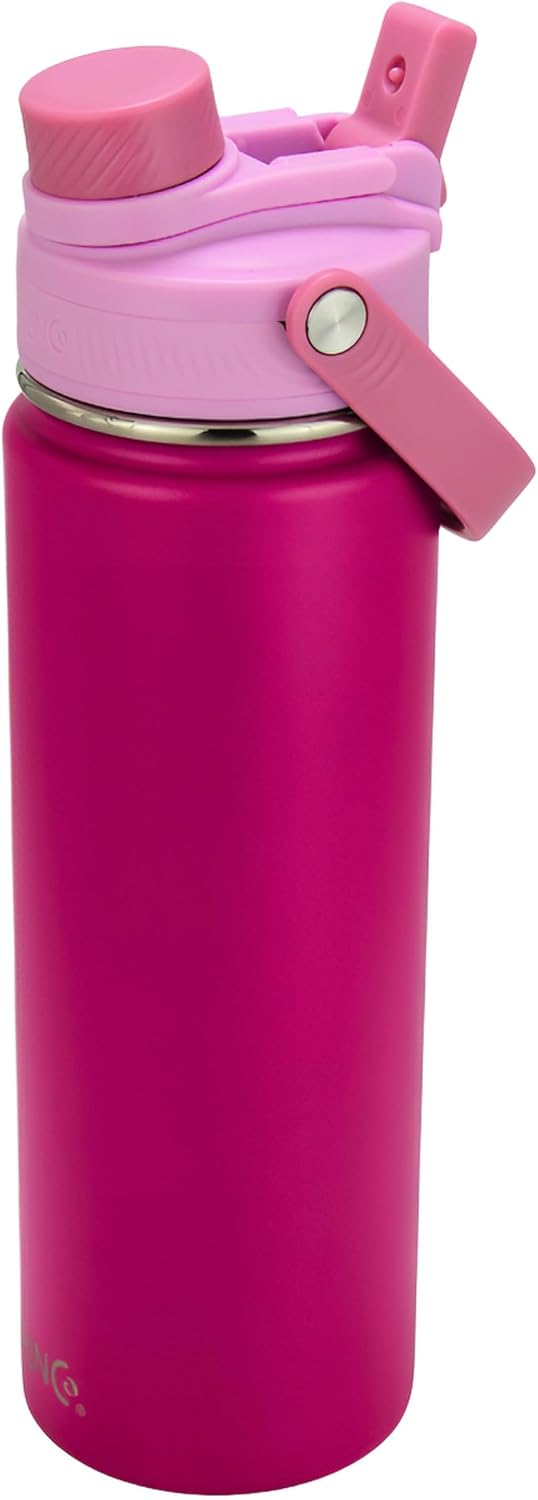 Stainless Steel Water Bottle Spout Lid Vacuum Insulated Double Wall Water Bottle Wide Mouth Leak Proof Keep Cold Sport Camping Hiking - Colors B