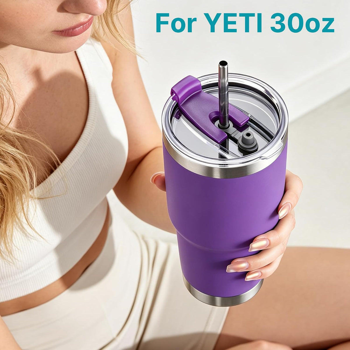 30oz Tumbler Lid for YETI 30oz Tumbler, 14oz Mug and 35oz Straw Mug