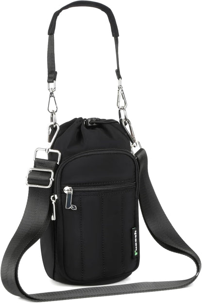 Water Bottle Holder Bag with Adjustable Strap
