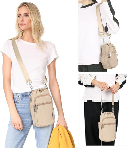 Water Bottle Holder Bag with Adjustable Strap