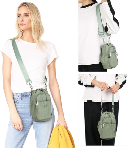Water Bottle Holder Bag with Adjustable Strap