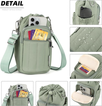 Water Bottle Holder Bag with Adjustable Strap