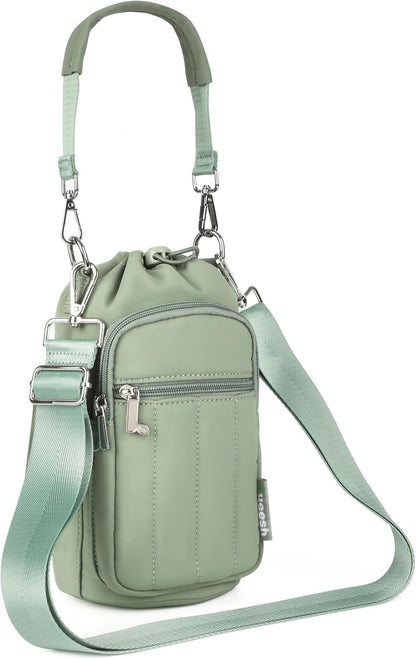 Water Bottle Holder Bag with Adjustable Strap