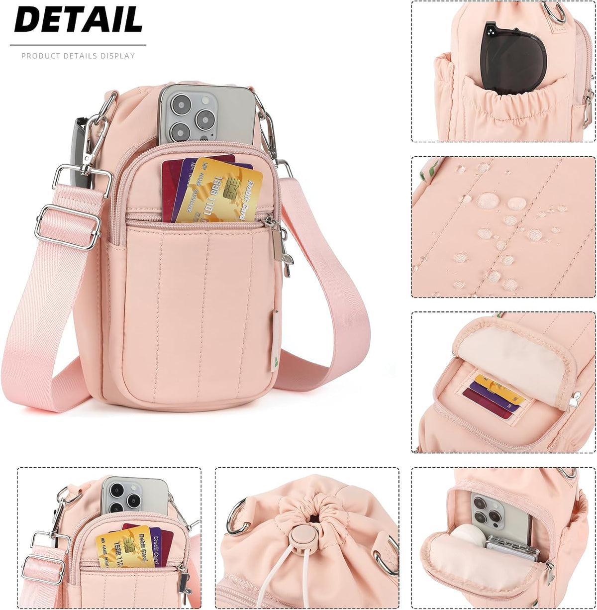 Water Bottle Holder Bag with Adjustable Strap