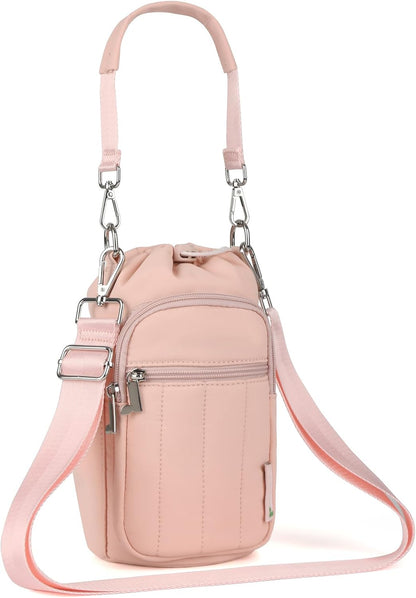 Water Bottle Holder Bag with Adjustable Strap