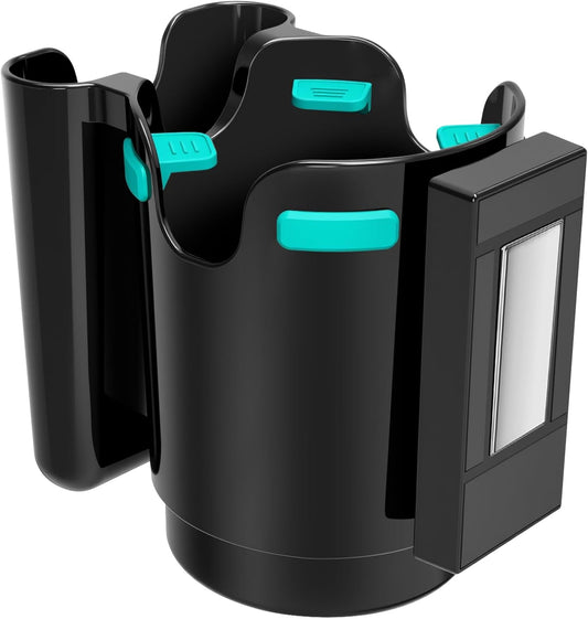 2-in-1 Magnetic Cup Holder with Phone Holder for Tractor Truck
