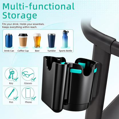 2-in-1 Magnetic Cup Holder with Phone Holder for Tractor Truck
