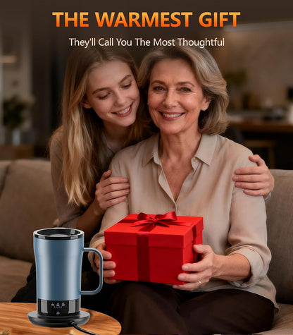 Self-Heating Coffee Mug, 14oz Heated Coffee Mug - Rechargeable Temperature Control Coffee Mug Keep Coffee Hot, Smart Mug Great Gift for Coffee Lovers & Slow Sippers