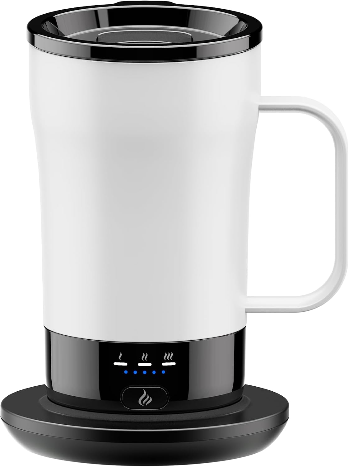 Self-Heating Coffee Mug, 14oz Heated Coffee Mug - Rechargeable Temperature Control Coffee Mug Keep Coffee Hot, Smart Mug Great Gift for Coffee Lovers & Slow Sippers