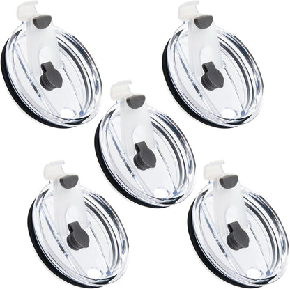 5 Pack Replacement Lids for 20 oz Tumbler, Black