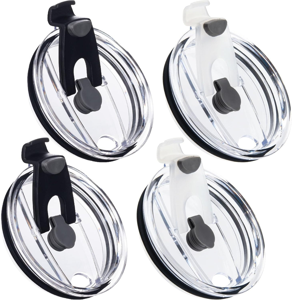 5 Pack Replacement Lids for 20 oz Tumbler, Black