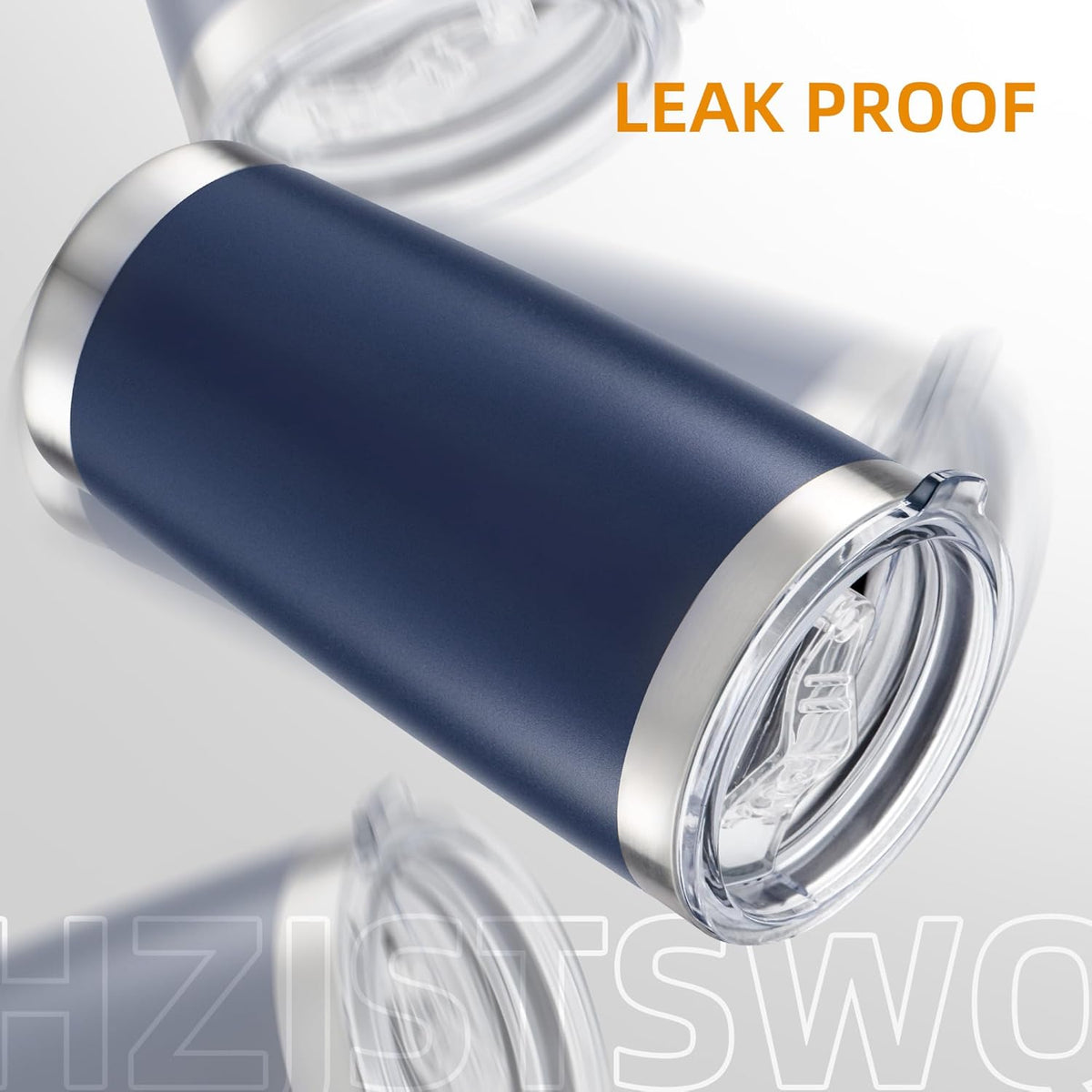 20 oz Tumbler with Lid Stainless Steel Insulated Tumblers, 1 Pack | Leak Proof Lid, Double Wall & Vacuum, Powder Coated, Fit Most Car Cup Holders, for Cold and Hot Drinks, Orange