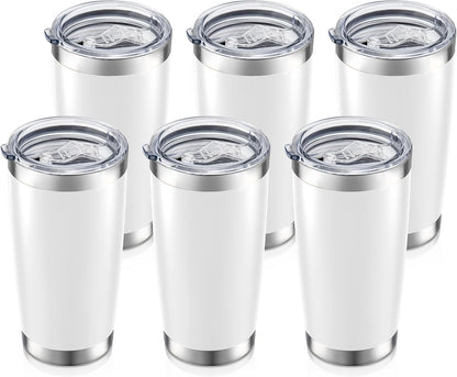 20 oz Tumbler with Lid Stainless Steel Insulated Tumblers, 1 Pack | Leak Proof Lid, Double Wall & Vacuum, Powder Coated, Fit Most Car Cup Holders, for Cold and Hot Drinks, Orange