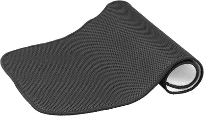 Fabric Mini Kitchen Countertop Dish Drying Mat, Black