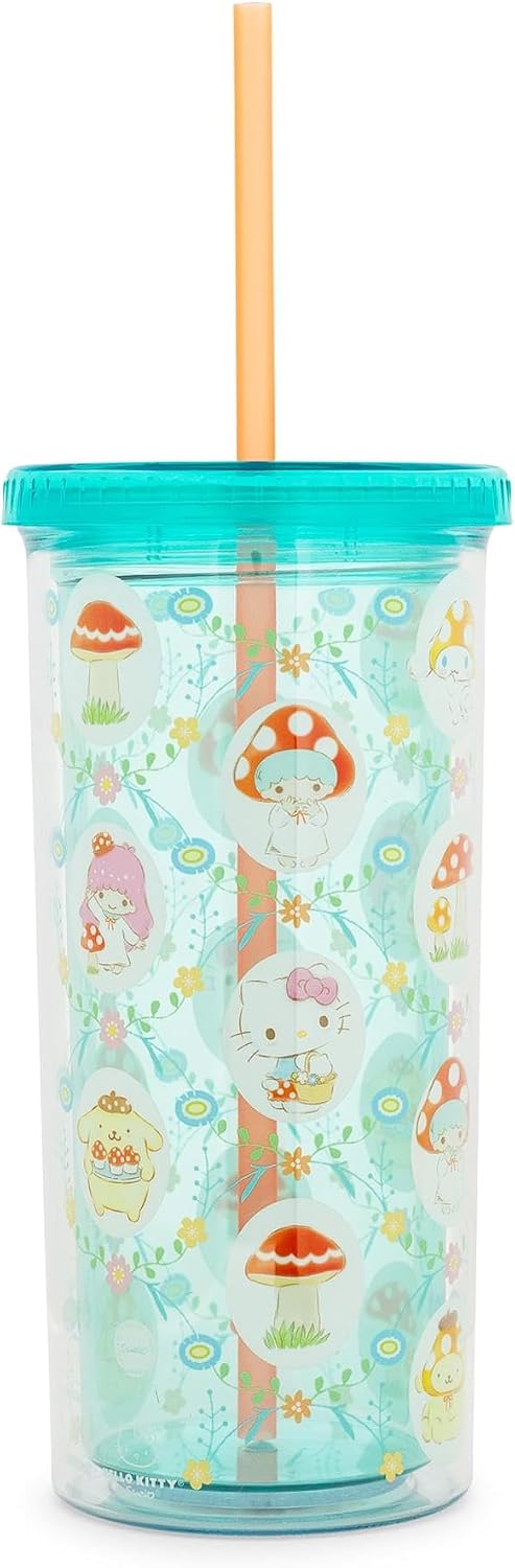 Sanrio Hello Kitty and Friends, Plastic Boba Tumbler, 24oz