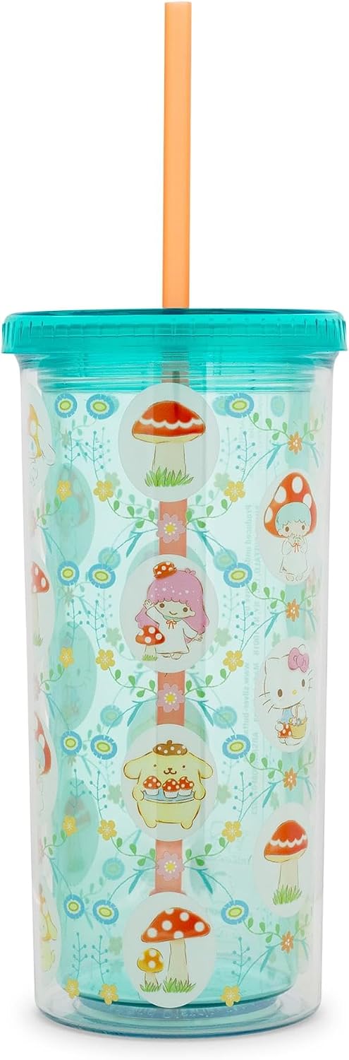 Sanrio Hello Kitty and Friends, Plastic Boba Tumbler, 24oz