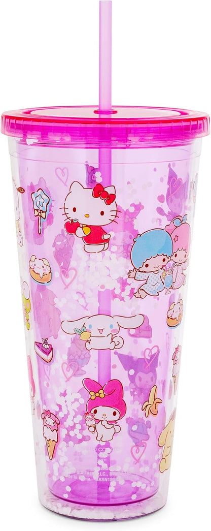 Sanrio Hello Kitty and Friends, Plastic Boba Tumbler, 24oz