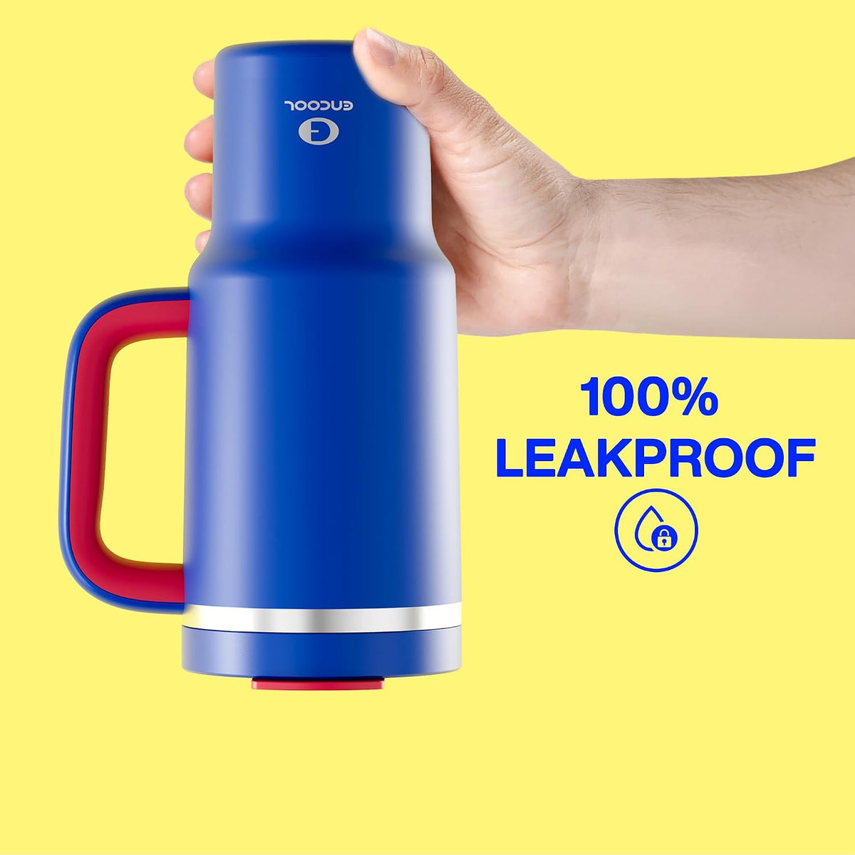 40 oz Tumbler with Handle and Straw: Stainless Steel Insulated Tumbler Keeps Cold for 24 Hours, Leakproof Travel Cup Fits in Cup Holder and BPA-Free, Cotton Candy