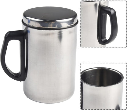 Vacuum Insulated Coffee Travel Mug Stainless Steel Thermal Cup With Wide Handle Secure Lid For Tea Hot Cold Beverages Indoor Outdoor Use 350Ml 500Ml(350ML)
