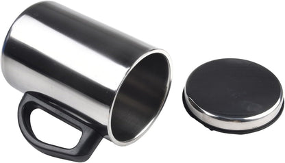 Vacuum Insulated Coffee Travel Mug Stainless Steel Thermal Cup With Wide Handle Secure Lid For Tea Hot Cold Beverages Indoor Outdoor Use 350Ml 500Ml(350ML)