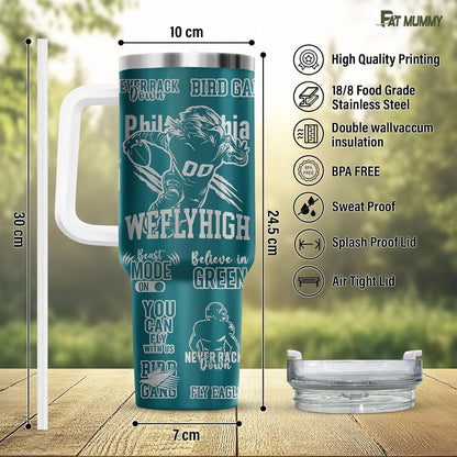 Funny Pickle 40oz Insulated Tumbler With Handle And Straw, Stainless Steel Travel Cup, Laser Pickle Lover Gift, I’m Kind Of A Big Dill Mothers day Gifts