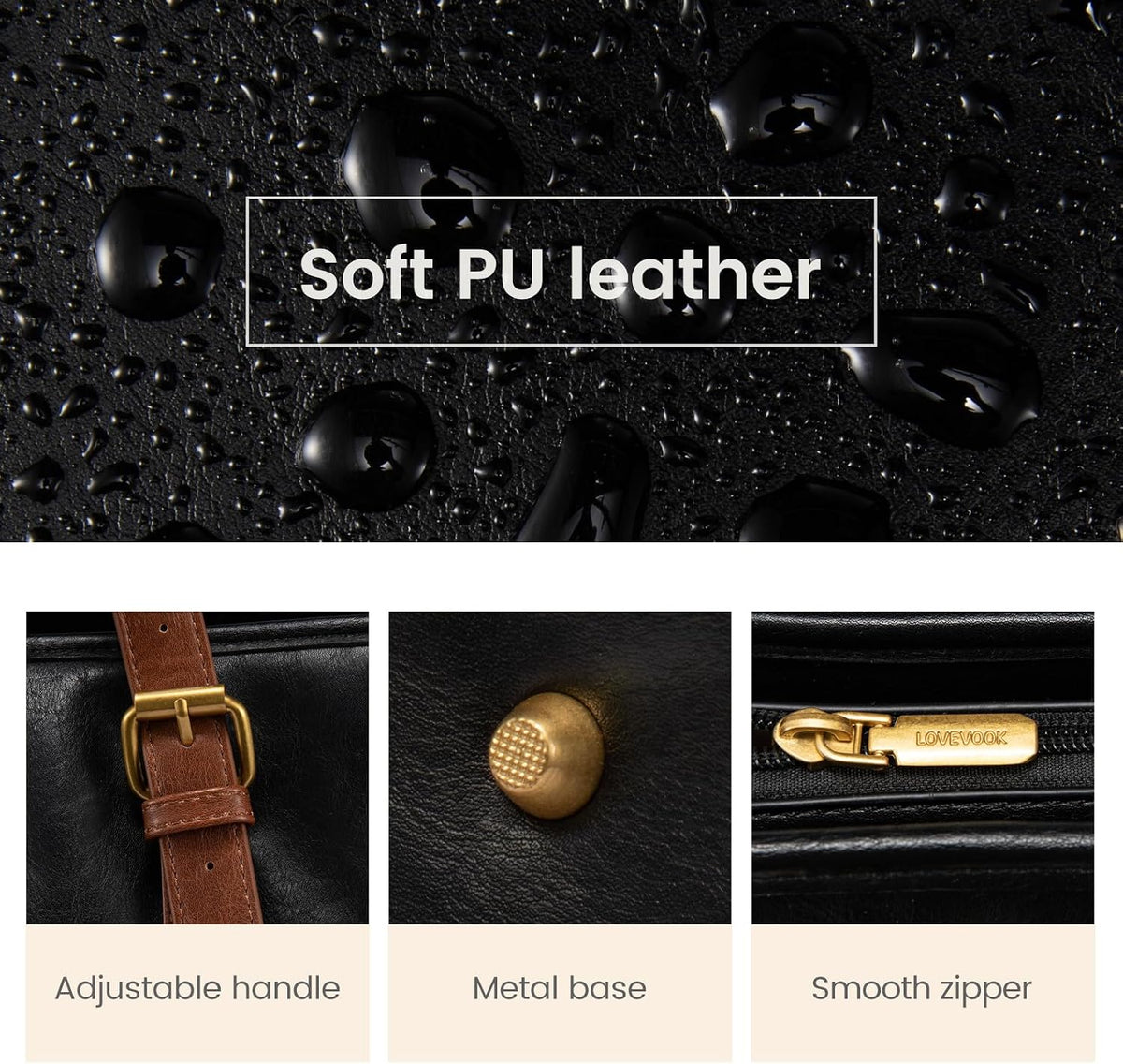 Laptop Tote Bag for Women,Leather Work Computer Briefcase Bag