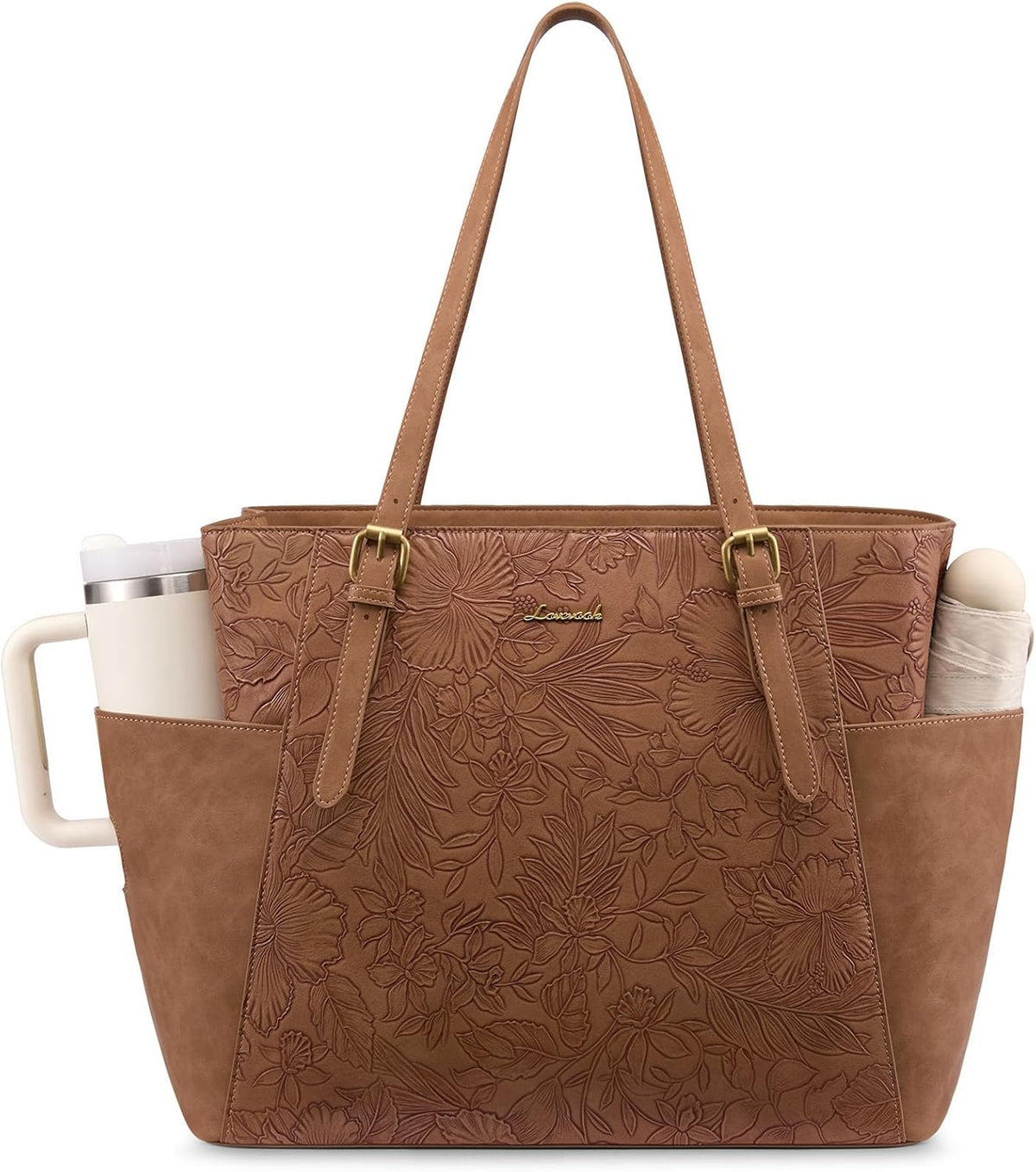 Laptop Tote Bag for Women,Leather Work Computer Briefcase Bag