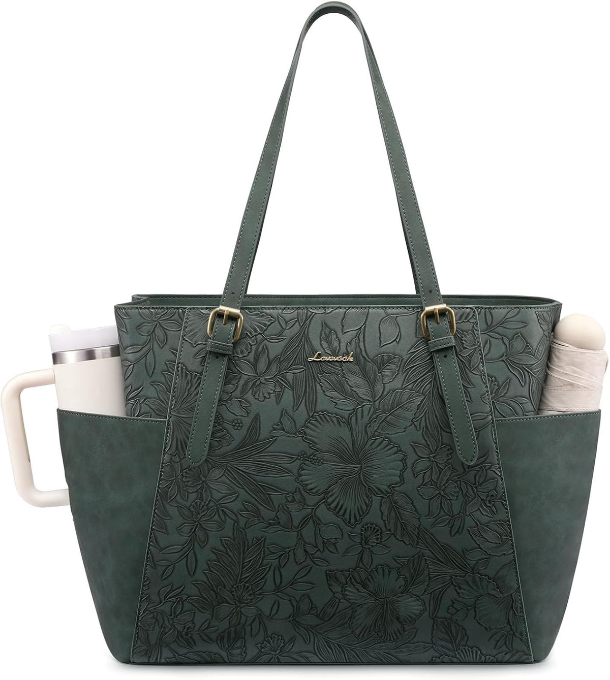 Laptop Tote Bag for Women,Leather Work Computer Briefcase Bag