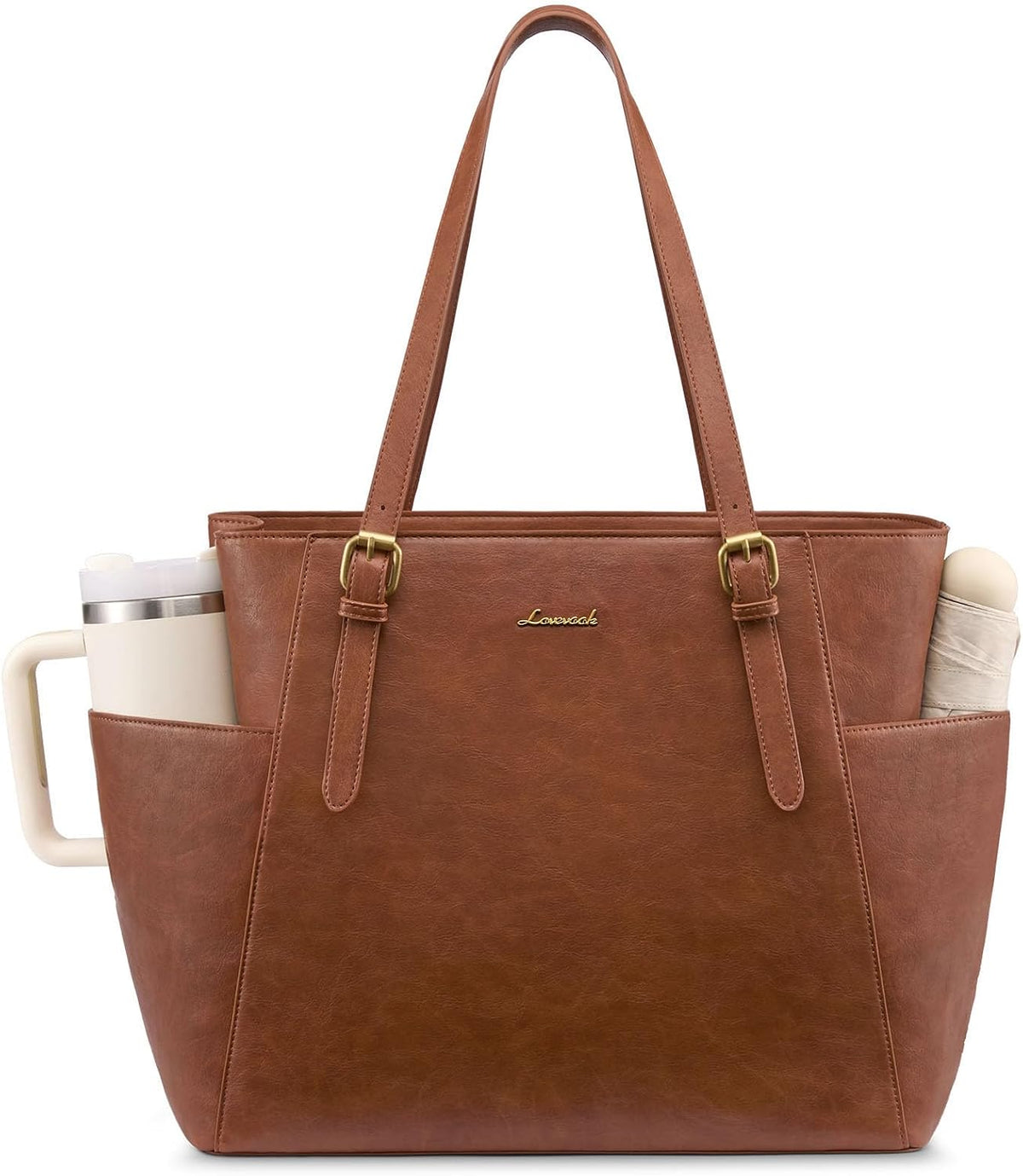 Laptop Tote Bag for Women,Leather Work Computer Briefcase Bag