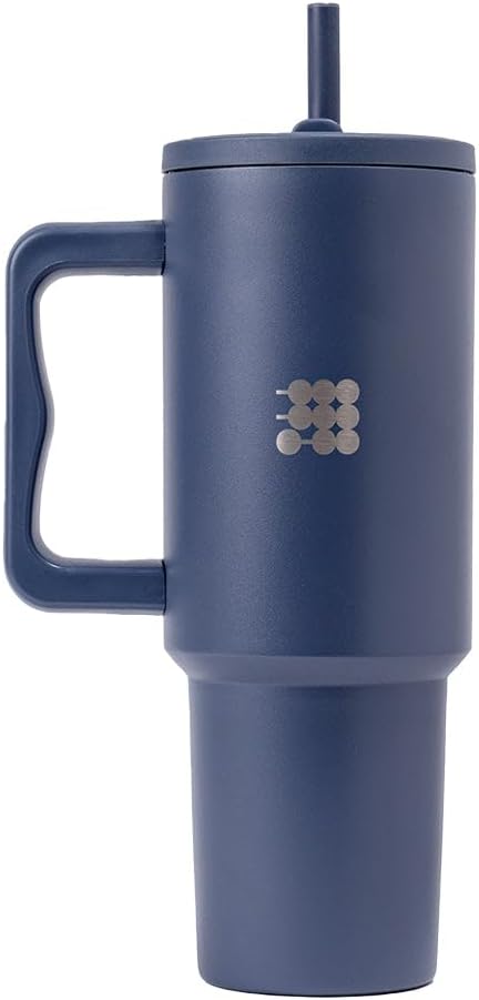 Spill-Free Tumbler 40 oz, Insulated Thermo Cup – Deepest Blue