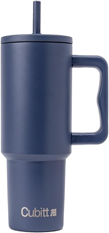Spill-Free Tumbler 40 oz, Insulated Thermo Cup – Deepest Blue