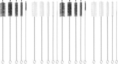 Straw Cleaner Brush Extra Long 12 inch, 10 PCS Straw Cleaner Brush Bristles Diameter (4+8+10+12+16mm) for Cleaning Straws, Pipe, Sippy Cup and Bottle