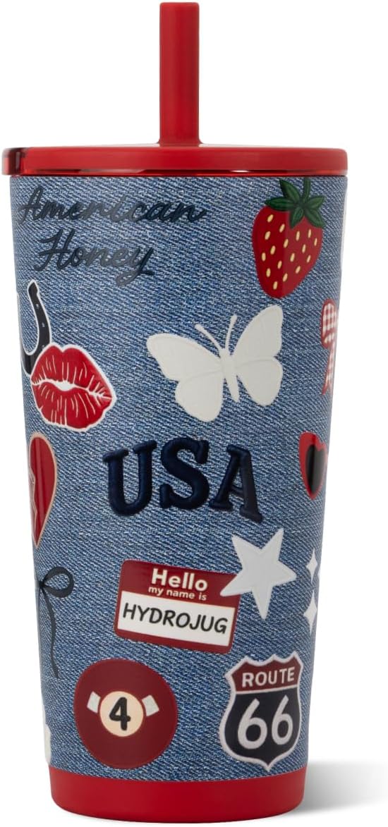 Everyday Tumbler 14 oz, Ceramic-Lined Straw Cup, Linen